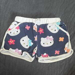 Hello Kitty Navy and White Kids Shorts